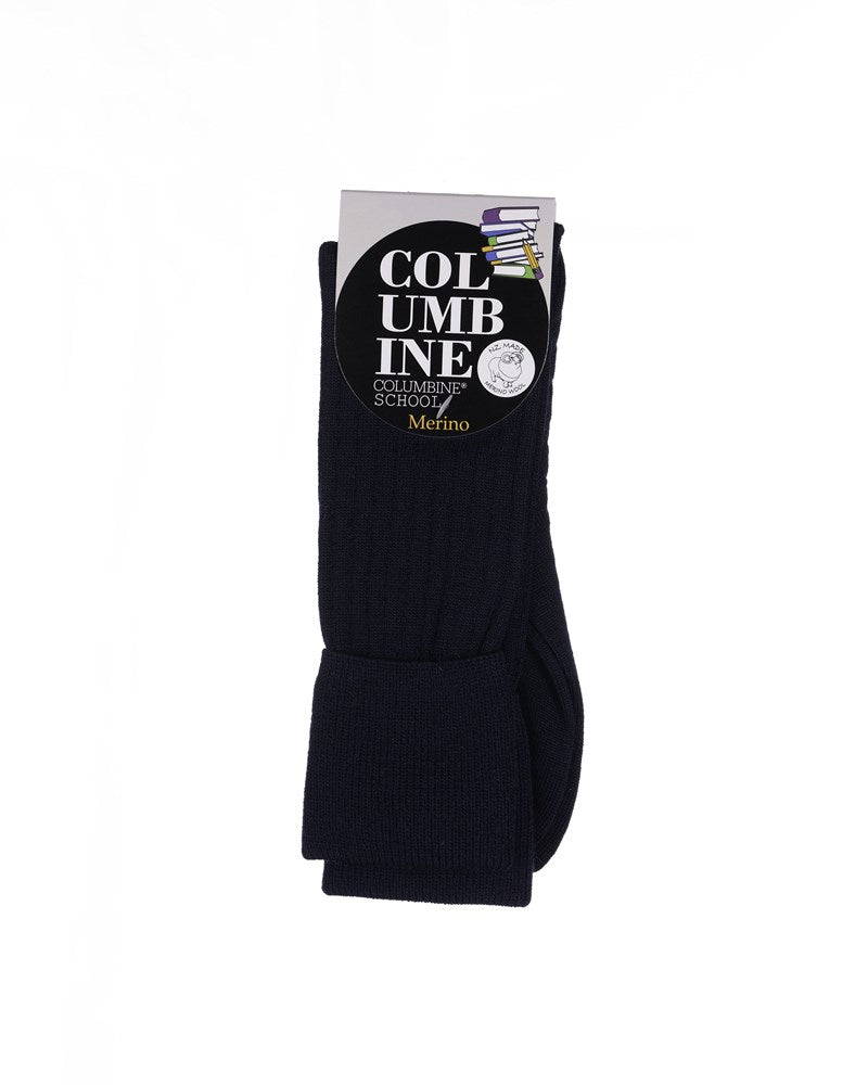 Knee High Socks Navy (1 Pair) - Columbine Merino