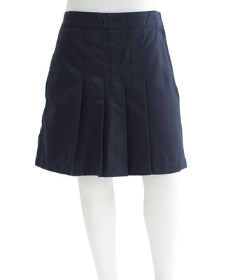 School Front Pleat Skort - Navy