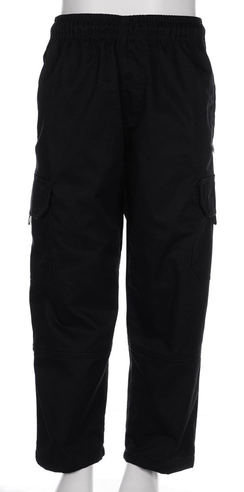 School Cargo Pants Black